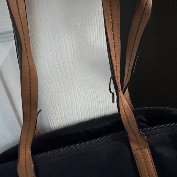 Michael Kors Kelsey Navy Tote with Brown Accents - Picture 5 of 9